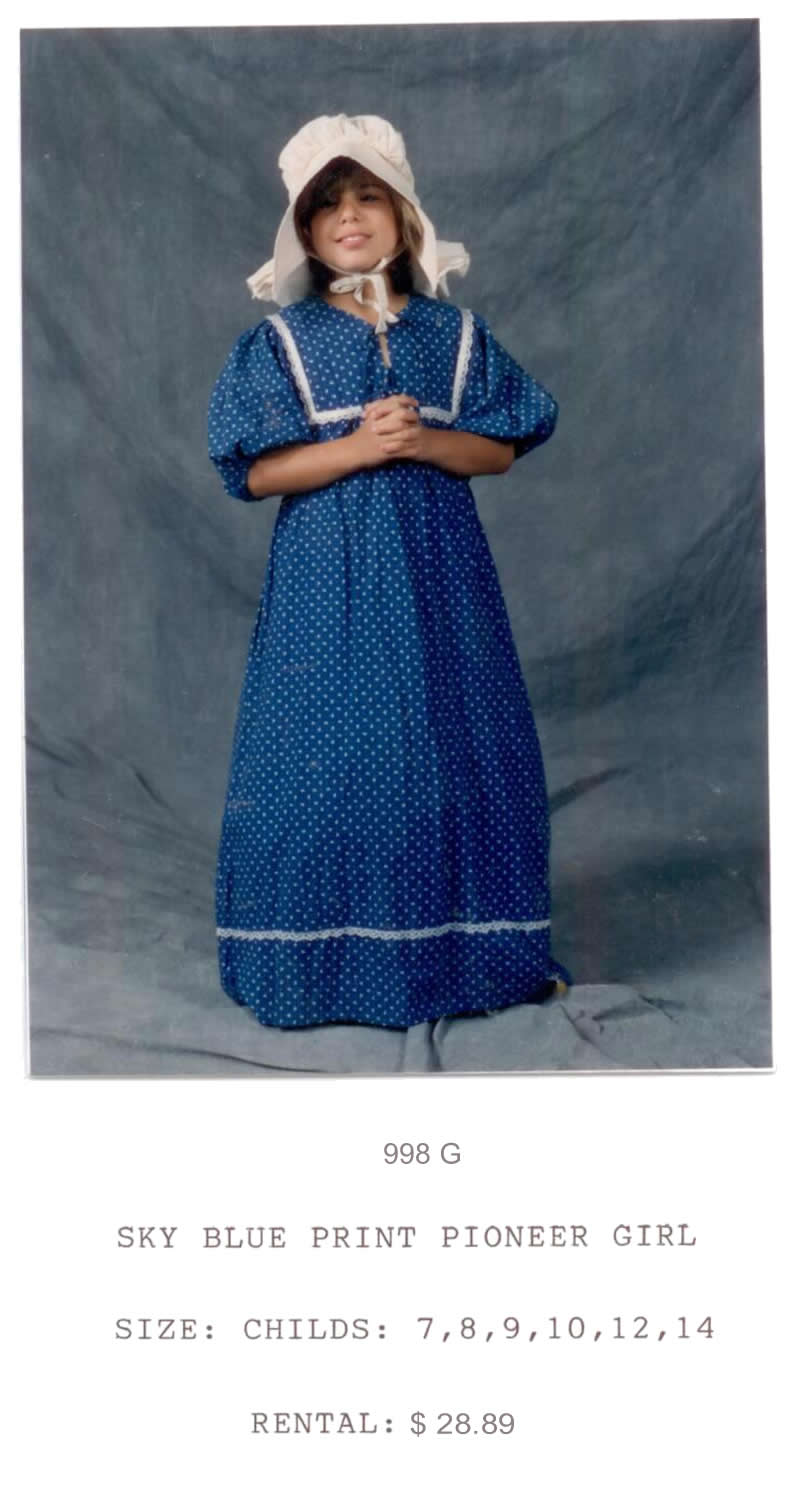 PIONEER GIRL - SKY BLUE PRINT DRESS